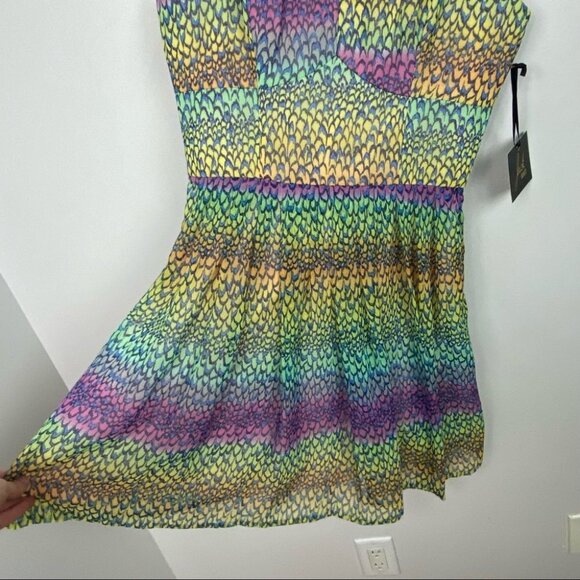 BB Dakota Keelia Tank Mini Dress Multicolor Print Revolve Size 4 Summer Boho NWT - Picture 9 of 14
